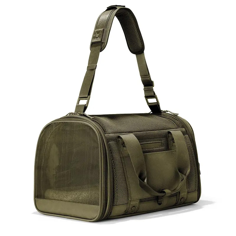 B2B mesh soft sided pet travel dog carrier bag