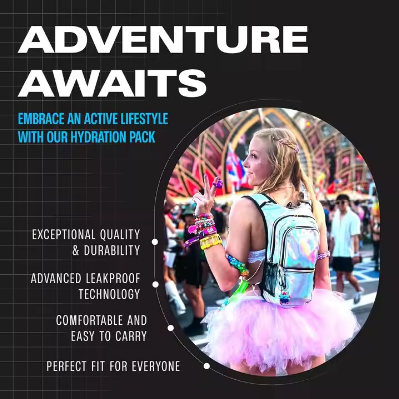 Hydration Pack with Quick-Release Hose