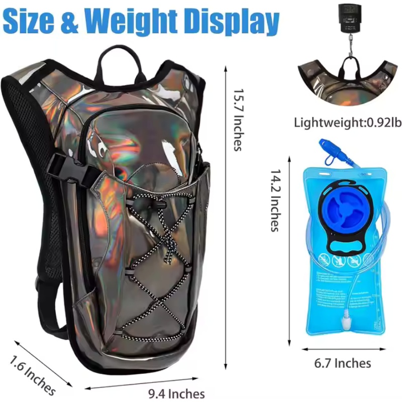 Hydration backpack with leak-proof bladder system