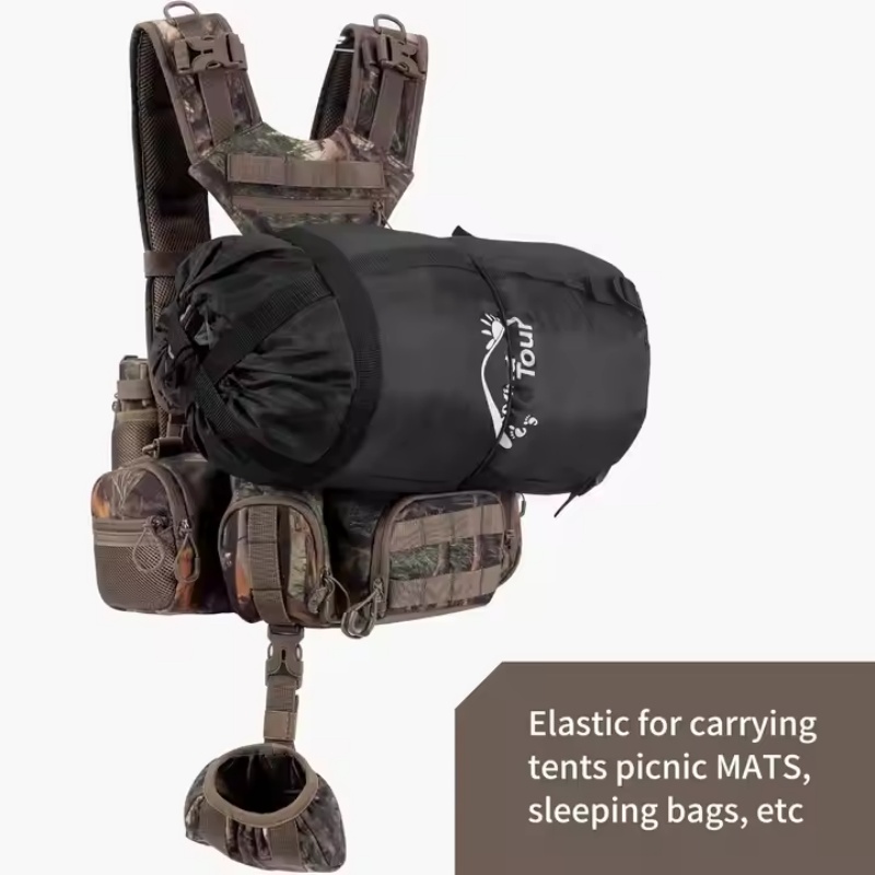 Camo Waist Pack with Multiple Pockets