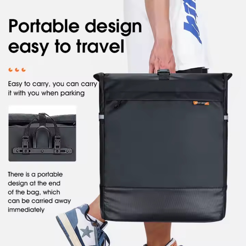 Custom Easy Clean Single Side Bike Pannier Large Capacity 