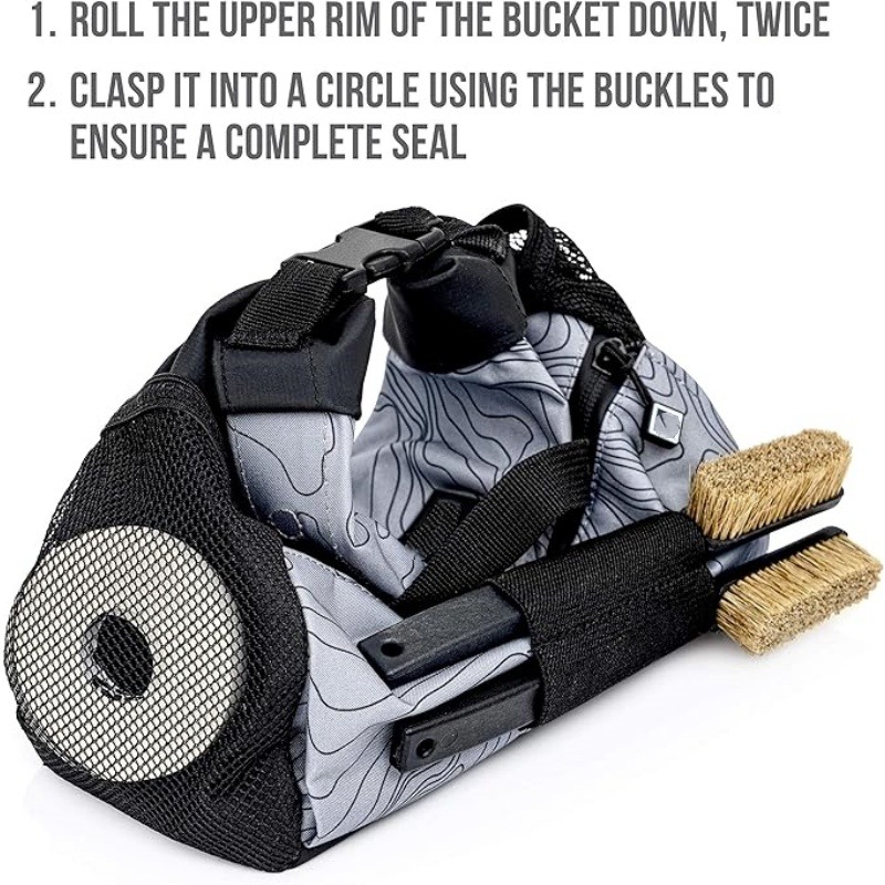 Extra-large chalk bucket for climbers