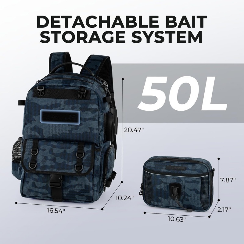 Outdoor Fishing Backpack with Boxes