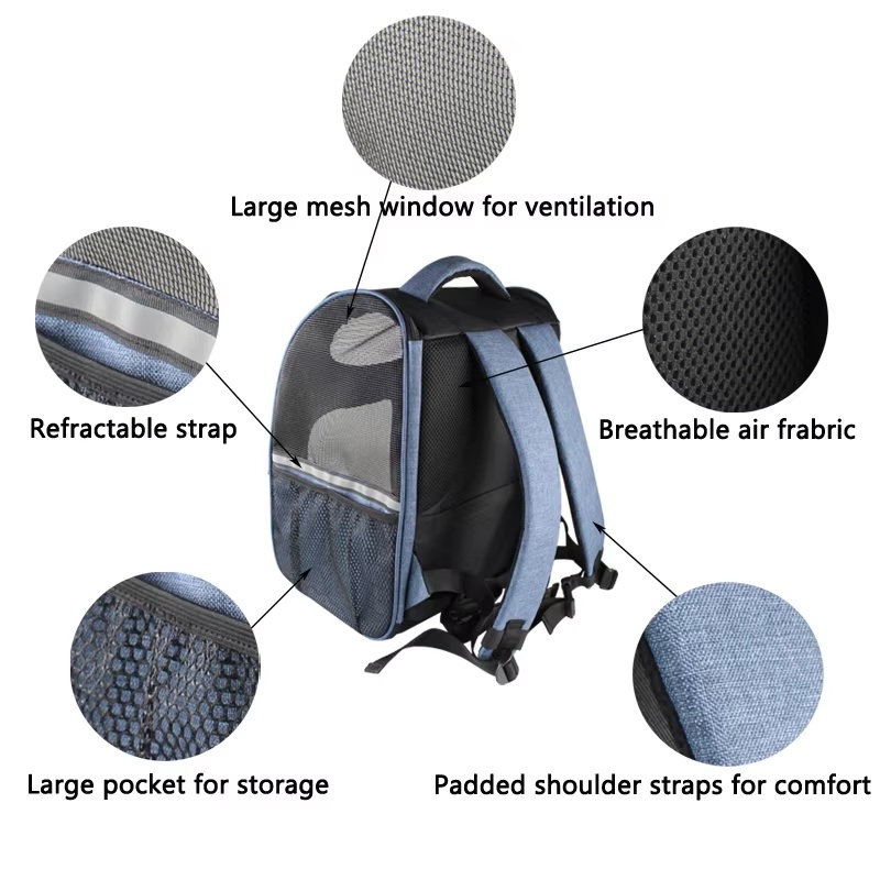 OEM Collapsible Breathable Pet Backpack Pet Carrier