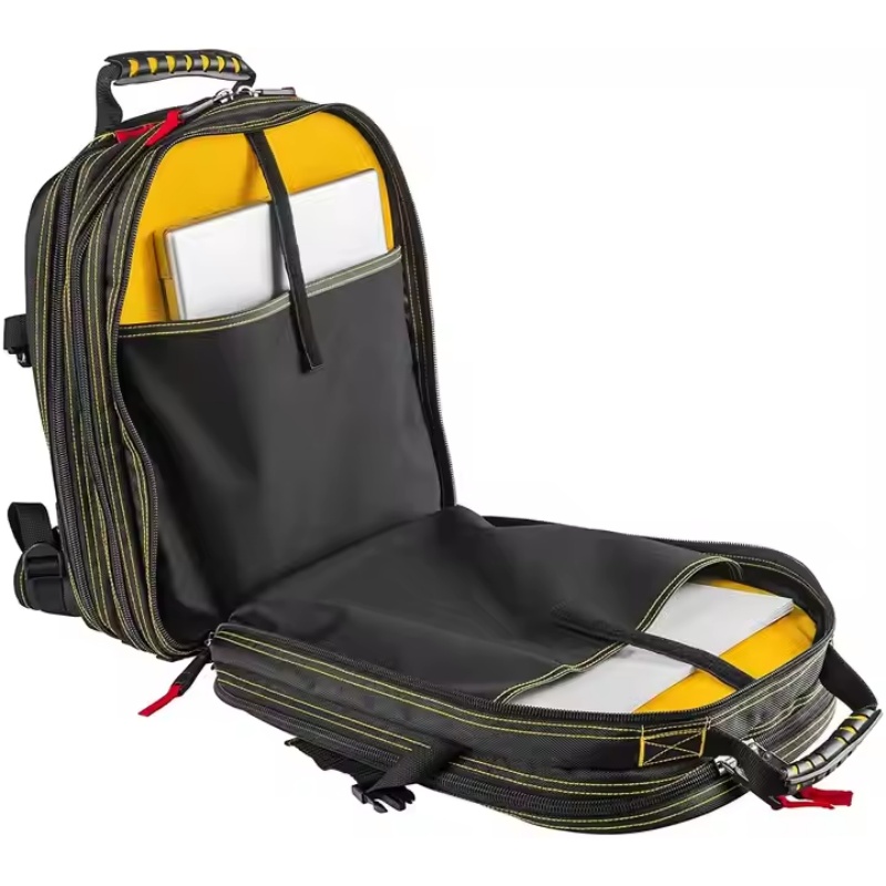 Durable electrician tool bag on wheels